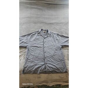TOMMY BAHAMA mens, szXL, 100% Silk, relax fit, Hawaiian style shirt, blue